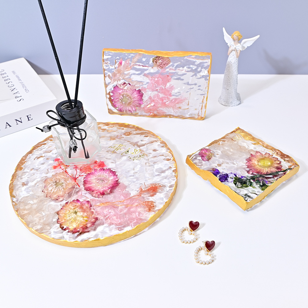 Coaster Mold Round - Moule bricolage résine cristal noël rond