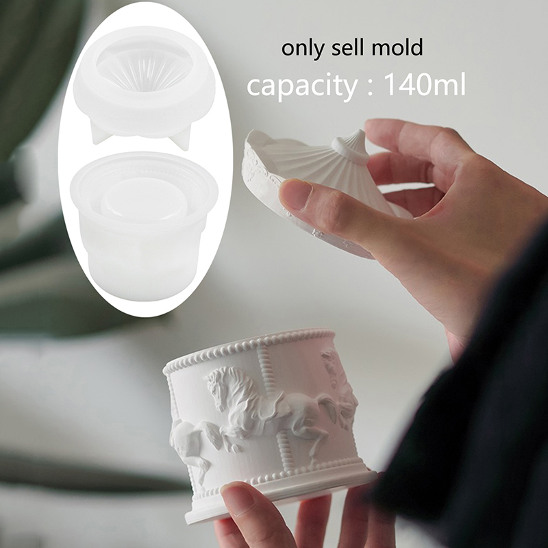 Pot de stockage de carrousel,  - Coaster Mold Round avis et prix